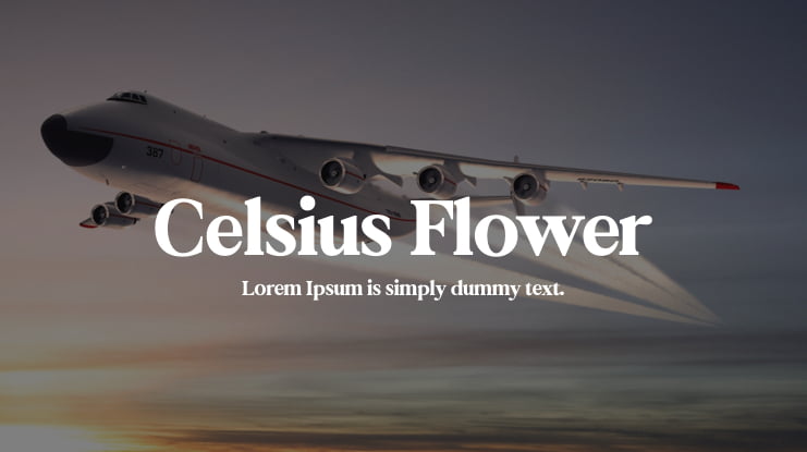 Celsius Flower Font