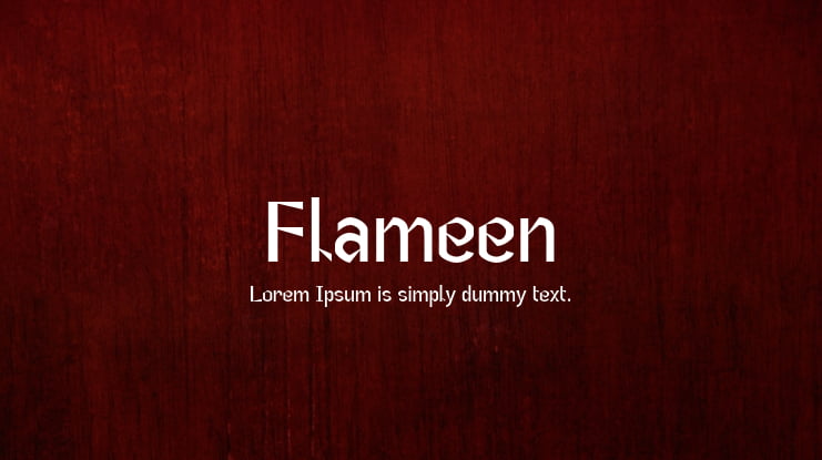 Flameen Font