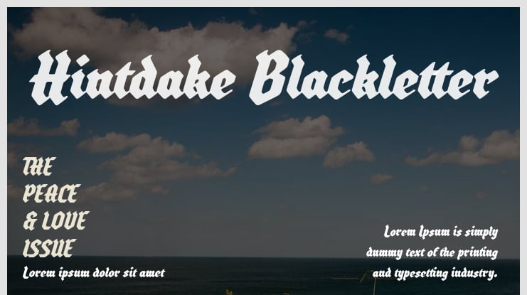 Hintdake Blackletter Font