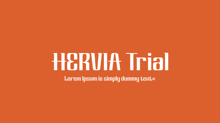 HERVIA Trial Font