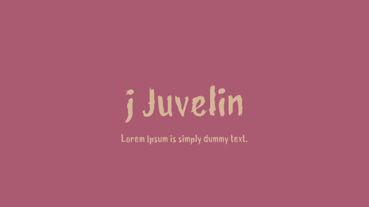 j Juvelin Font