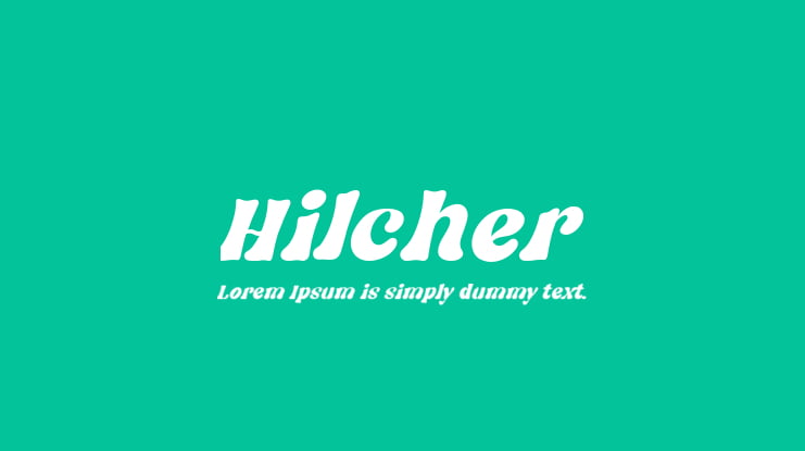 Hilcher Font
