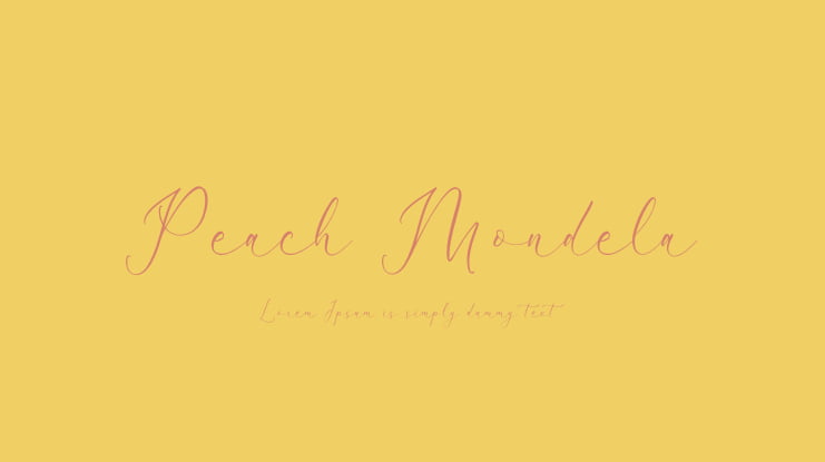 Peach Mondela Font