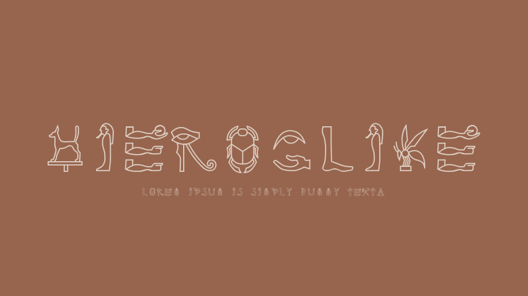 Hieroglike Font
