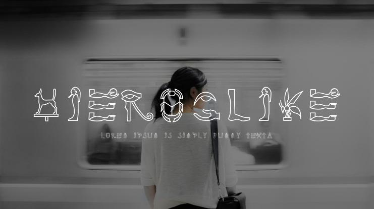 Hieroglike Font
