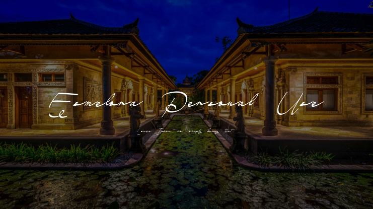 Esmelora Personal Use Font