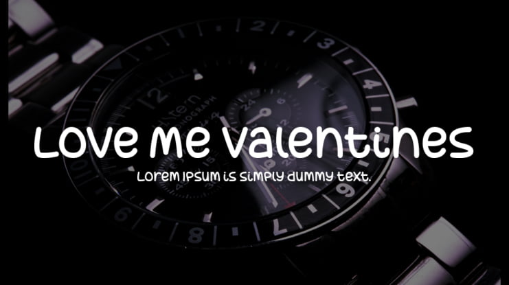 Love Me Valentines Font
