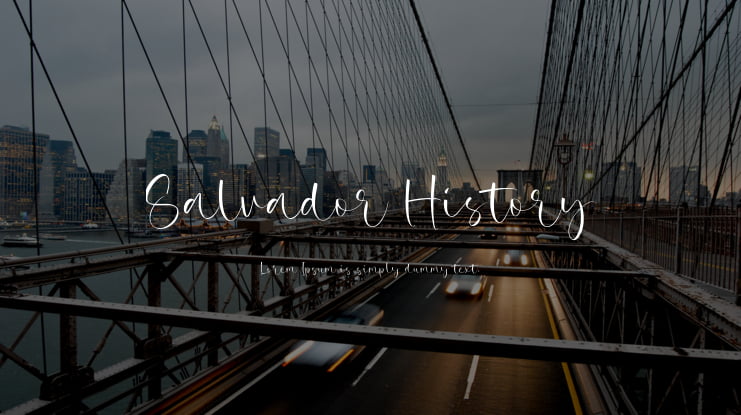 Salvador History Font