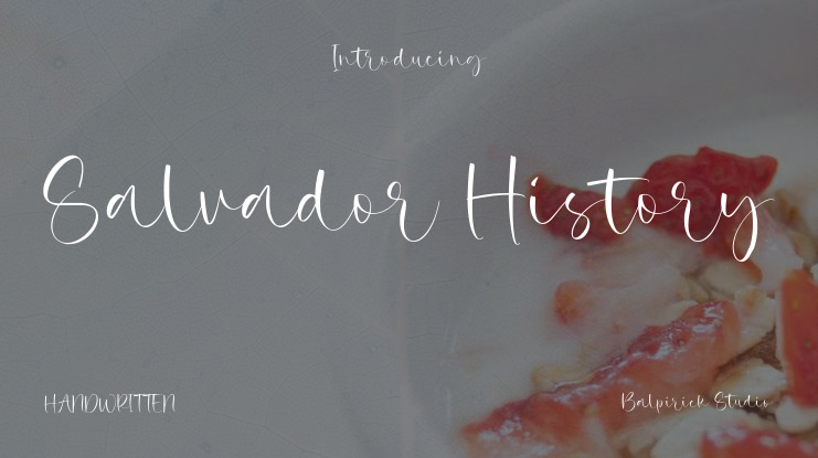 Salvador History Font