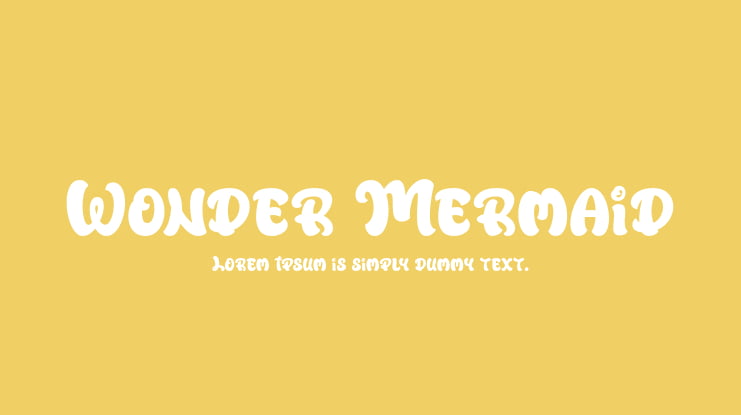 Wonder Mermaid Font