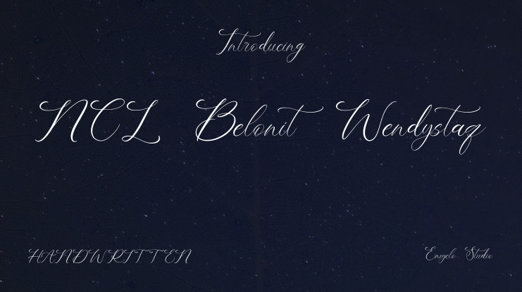 NCL Belonit  Wendystaq Font