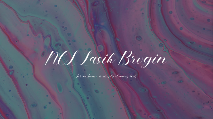 NCL Lasik Brogin Font