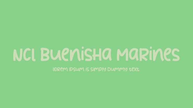 NCL Buenisha Marines Font