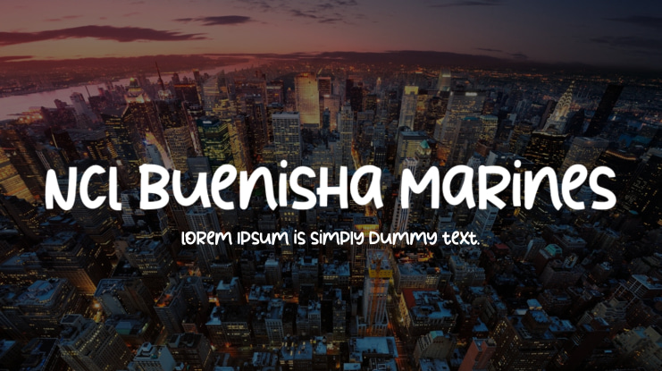 NCL Buenisha Marines Font