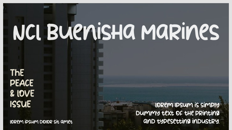 NCL Buenisha Marines Font