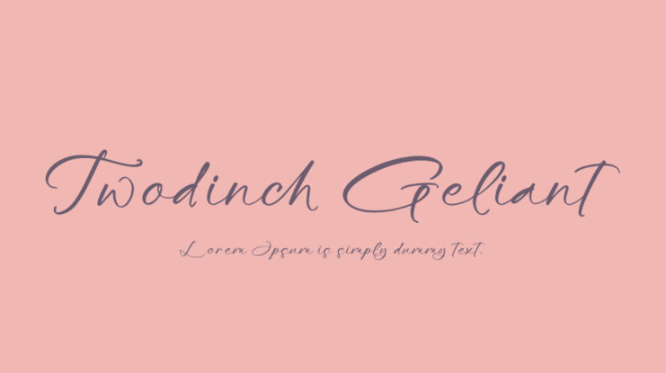 Twodinch Geliant Font