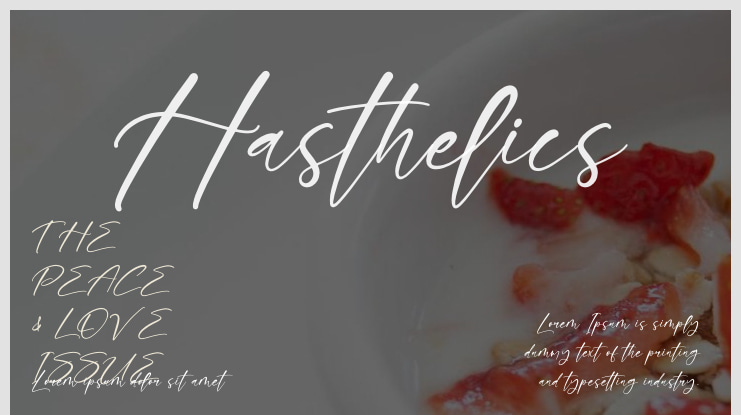 Hasthelics Font