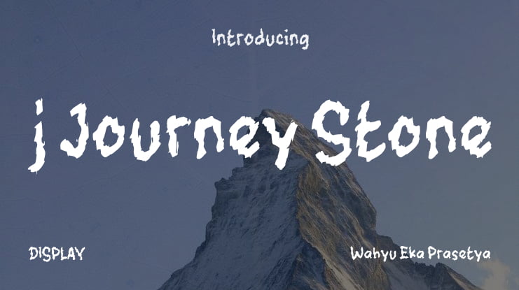 j Journey Stone Font