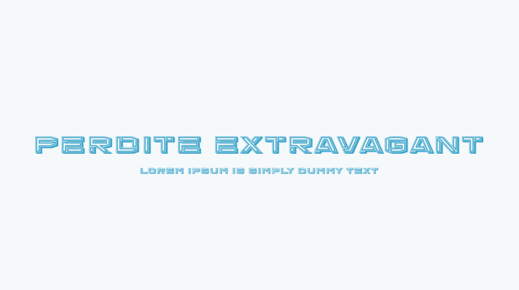 Perdite Extravagant Font Family