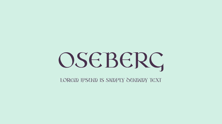 Oseberg Font