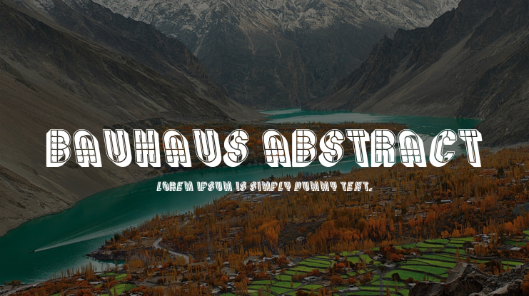 Bauhaus Abstract Font Family