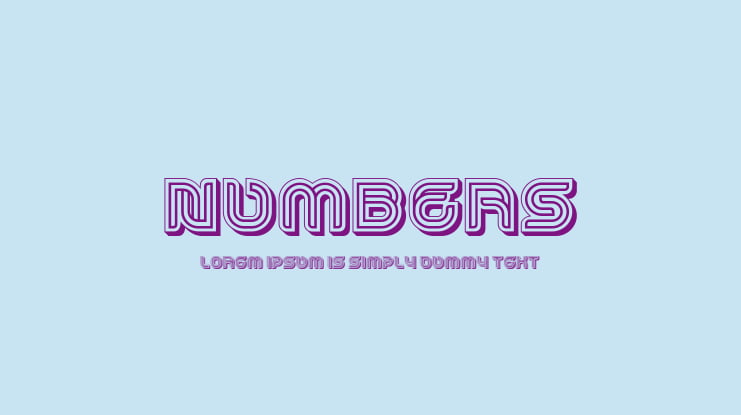 Numbers Font