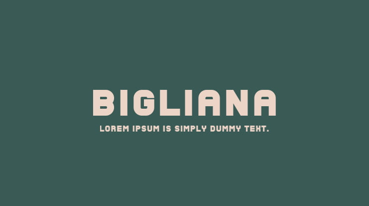 Bigliana Font Family