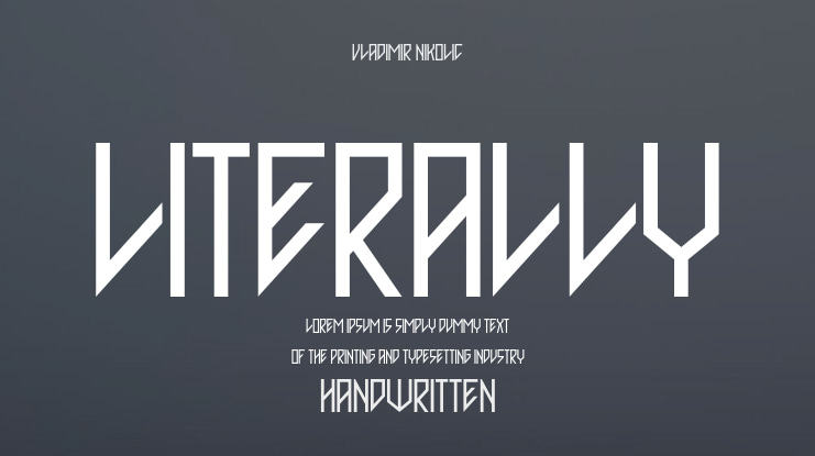 Literally Font Family