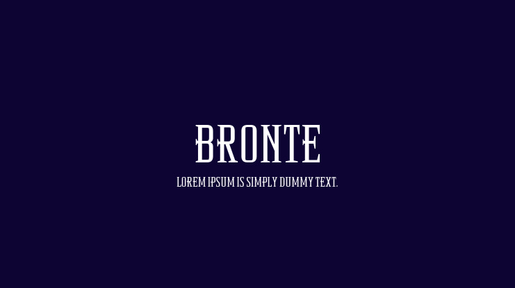 Bronte Font