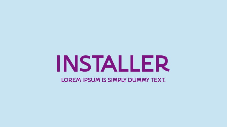 Installer Font