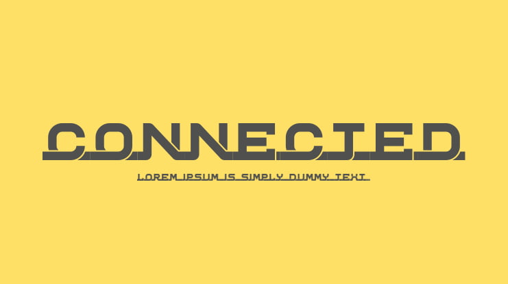 Connected Font Family