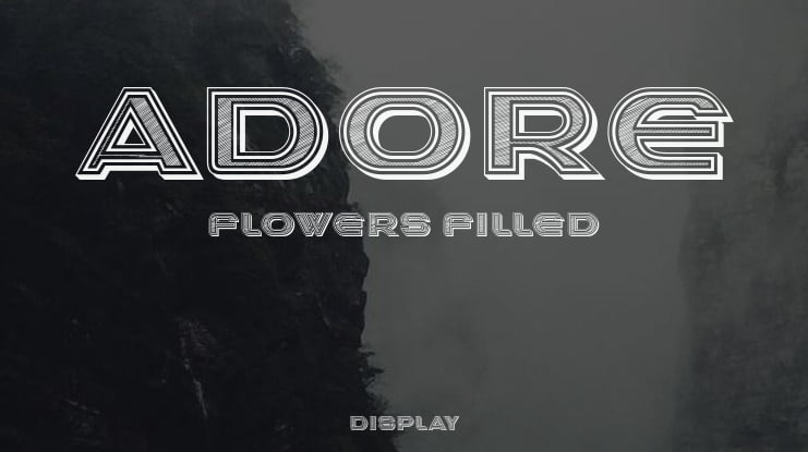 Adore Flowers Filled Font Family