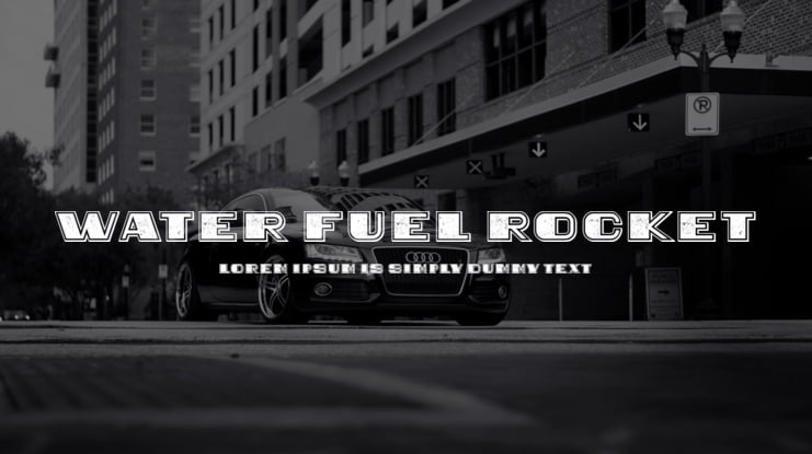 Water Fuel Rocket Font