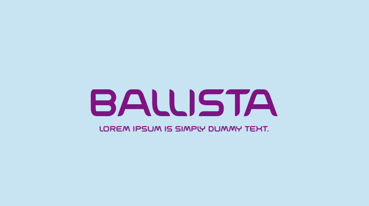Ballista Font Family