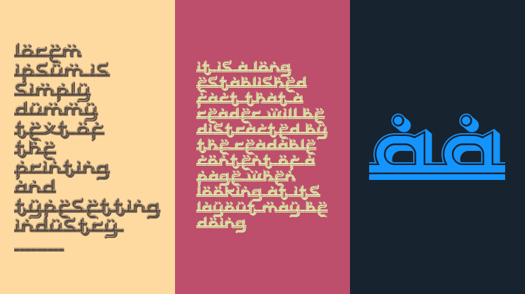 Bayram 3D Filled Font Family