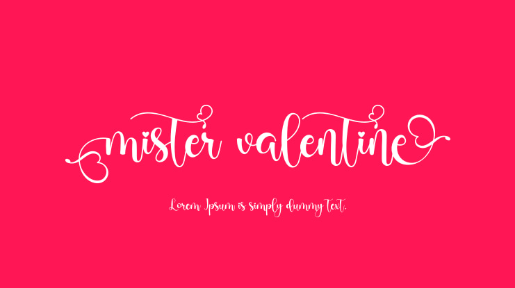 Mister Valentine Font