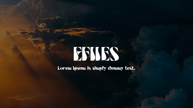 EFILES Font