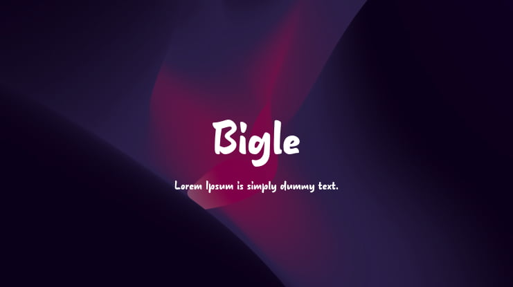 Bigle Font