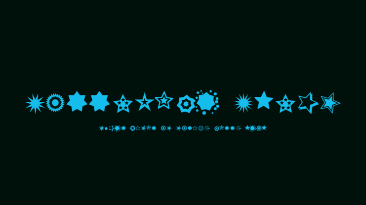 PizzaDude Stars Font