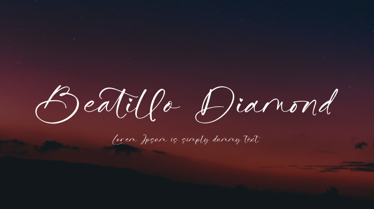 Beatillo Diamond Font