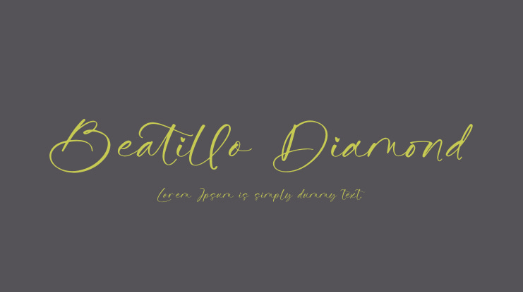 Beatillo Diamond Font