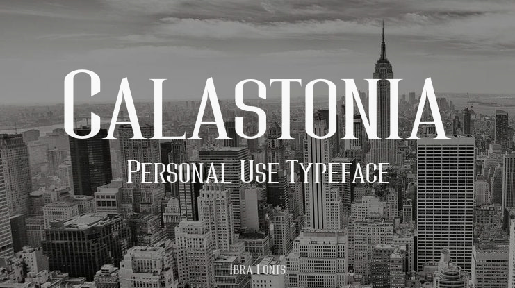 Calastonia Personal Use Font