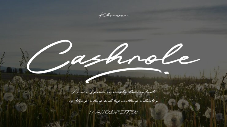 Cashrole Font