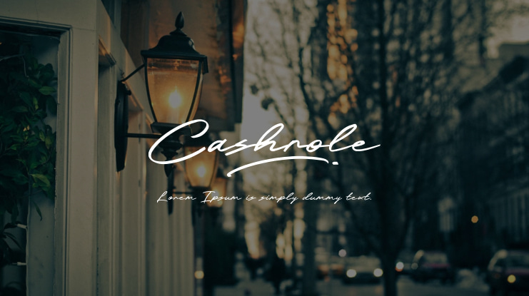 Cashrole Font