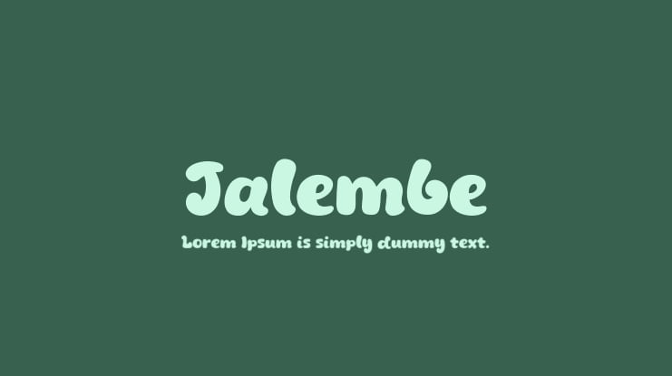 Jalembe Font