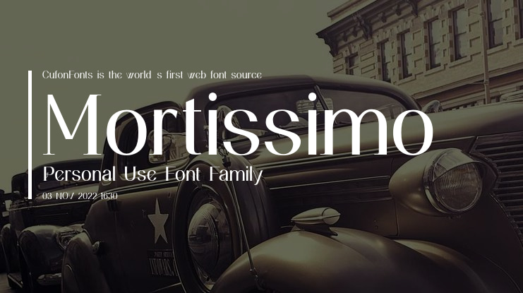 Mortissimo Personal Use Font