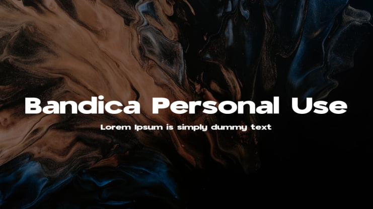 Bandica Personal Use Font