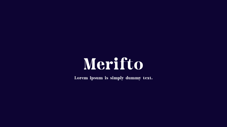 Merifto Font