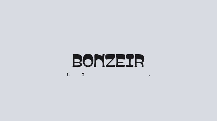 BONZEIR Font