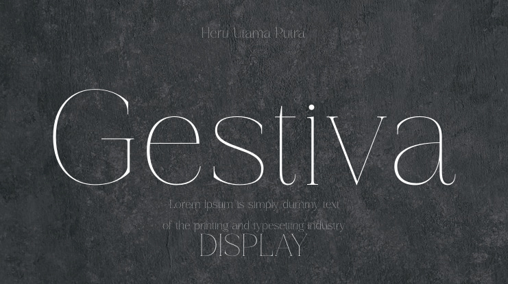 Gestiva Font